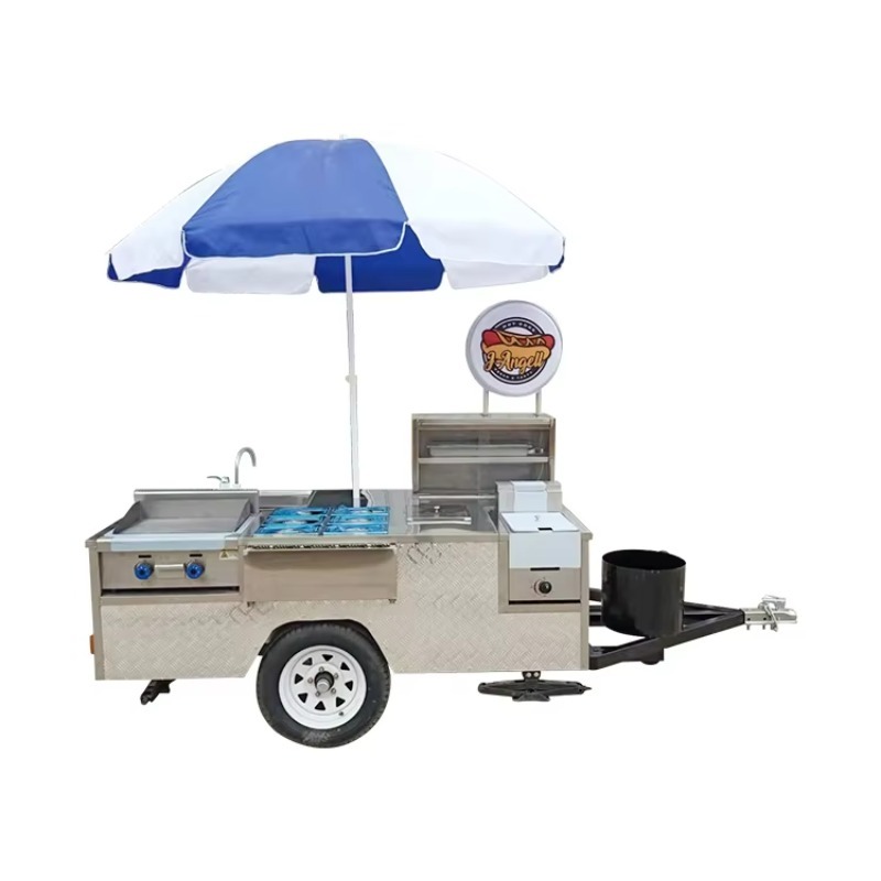 Hot Dog Vending Cart - Tam Donanımlı Özel Paslanmaz Çelik Hot