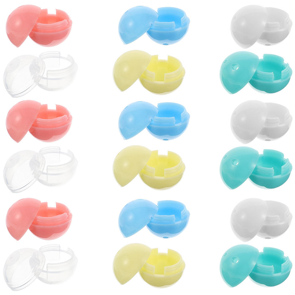 Prize Capsule Toy Machine - 30 Adet Mini Yuvarlak Şeffaf Kapsül