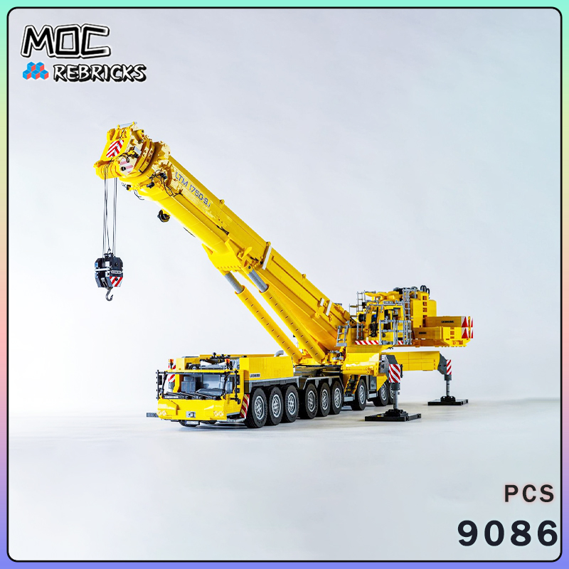 Claw Crane Machine - Şehir Serisi MOC Tuğlalar 1750-9.1 Jib