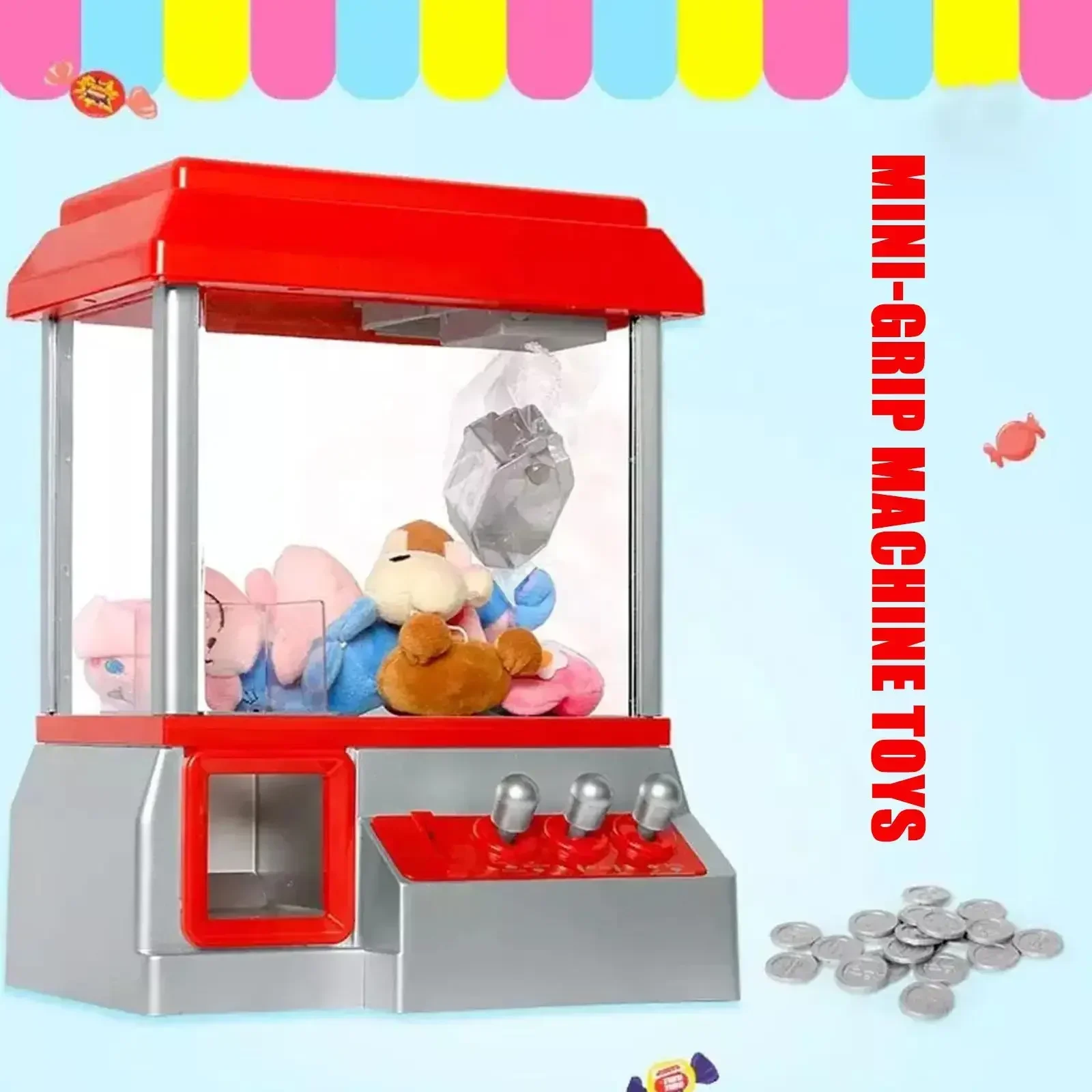 Claw Crane Machine - Mini Oyun Çocuklar için Paralarda Çalışan