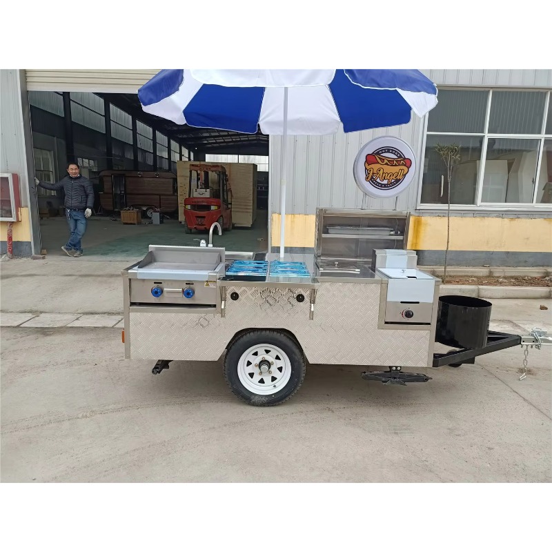Tam Donanımlı Özel Paslanmaz Ç - Hot Dog Vending Cart incelemesi ve fiyatı