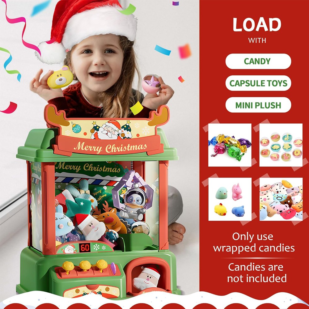 Noel pençe makinesi çocuklar i - Arcade Game Vending Machine incelemesi ve fiyatı